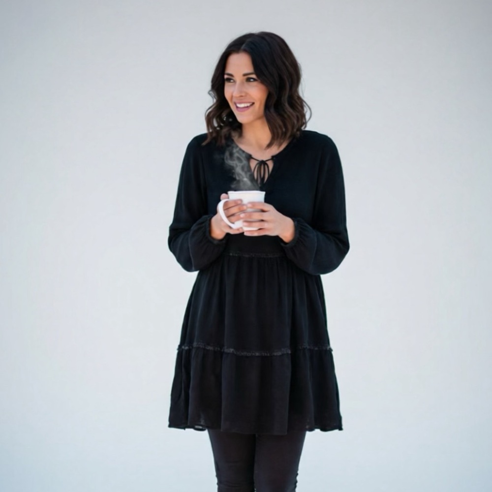 Elegant Black Women's Dress